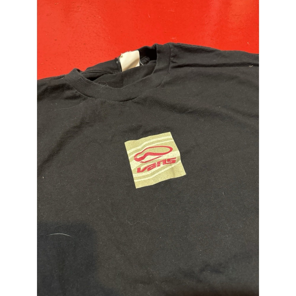 Vintage Vans Off The Wall T Shirt Black XL 2000s Skateboard T Shirt Vans Logo